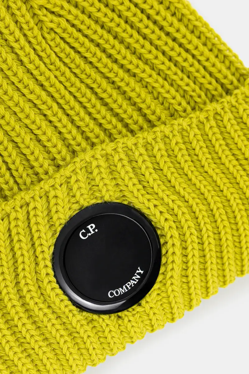 berretto in lana colore verde 19CMAC739A005509A Giallo miniatura 3