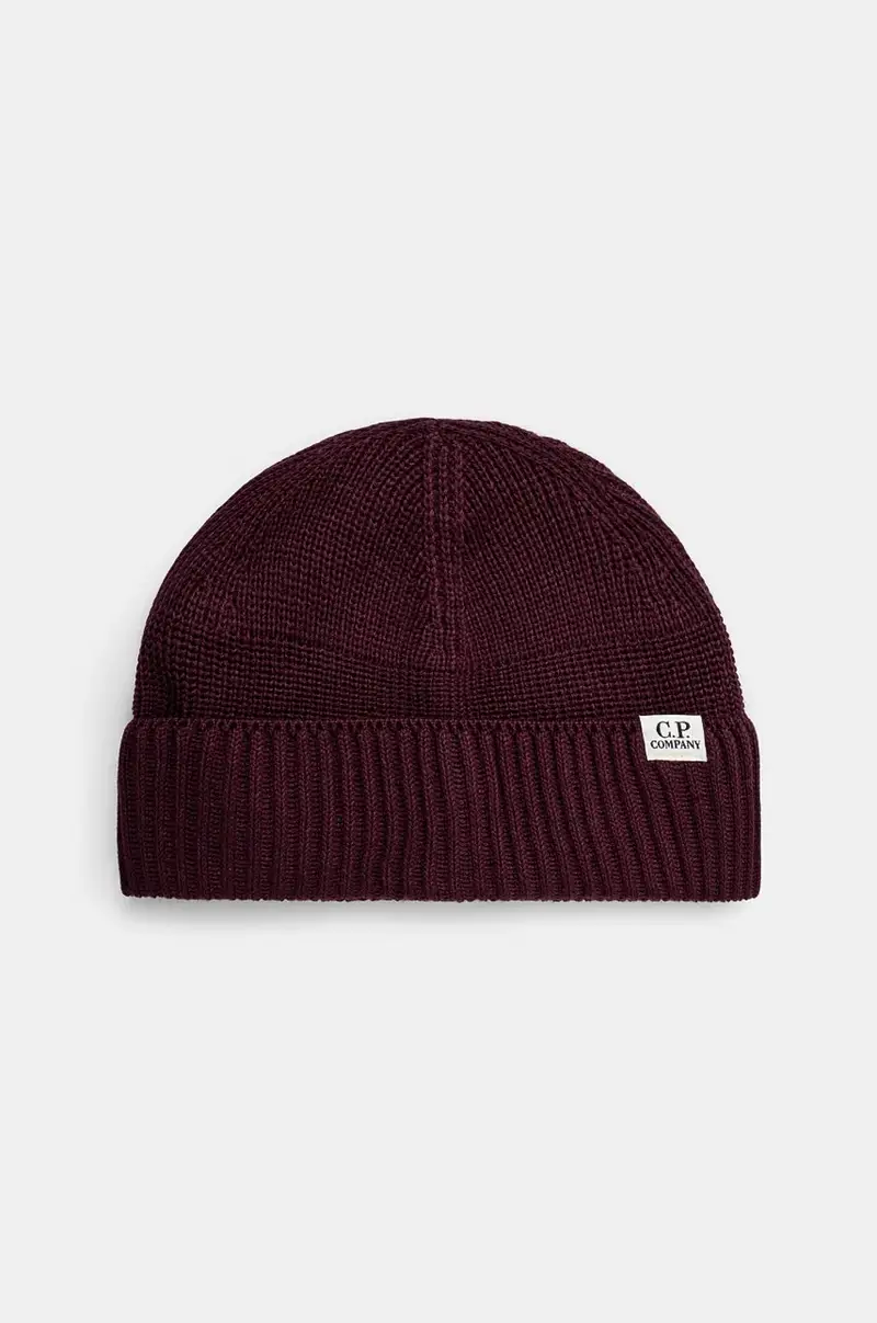 berretto Knit Cap In Re-Wool colore violetto 17CMAC293A006595A