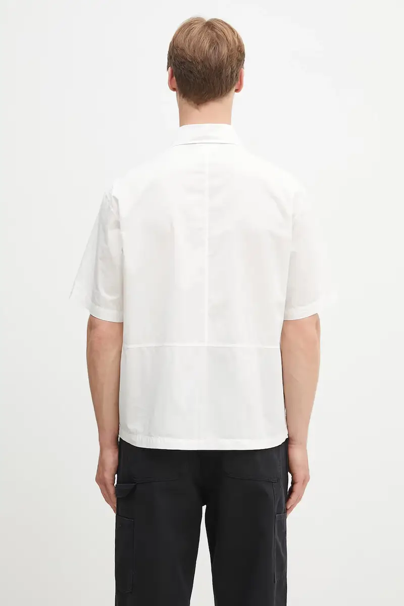 camicia in cotone Beige miniatura 3