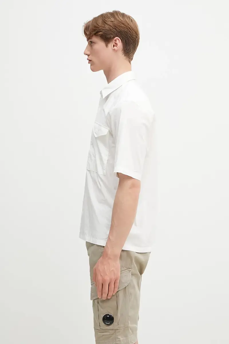 camicia in cotone Bianco miniatura 2