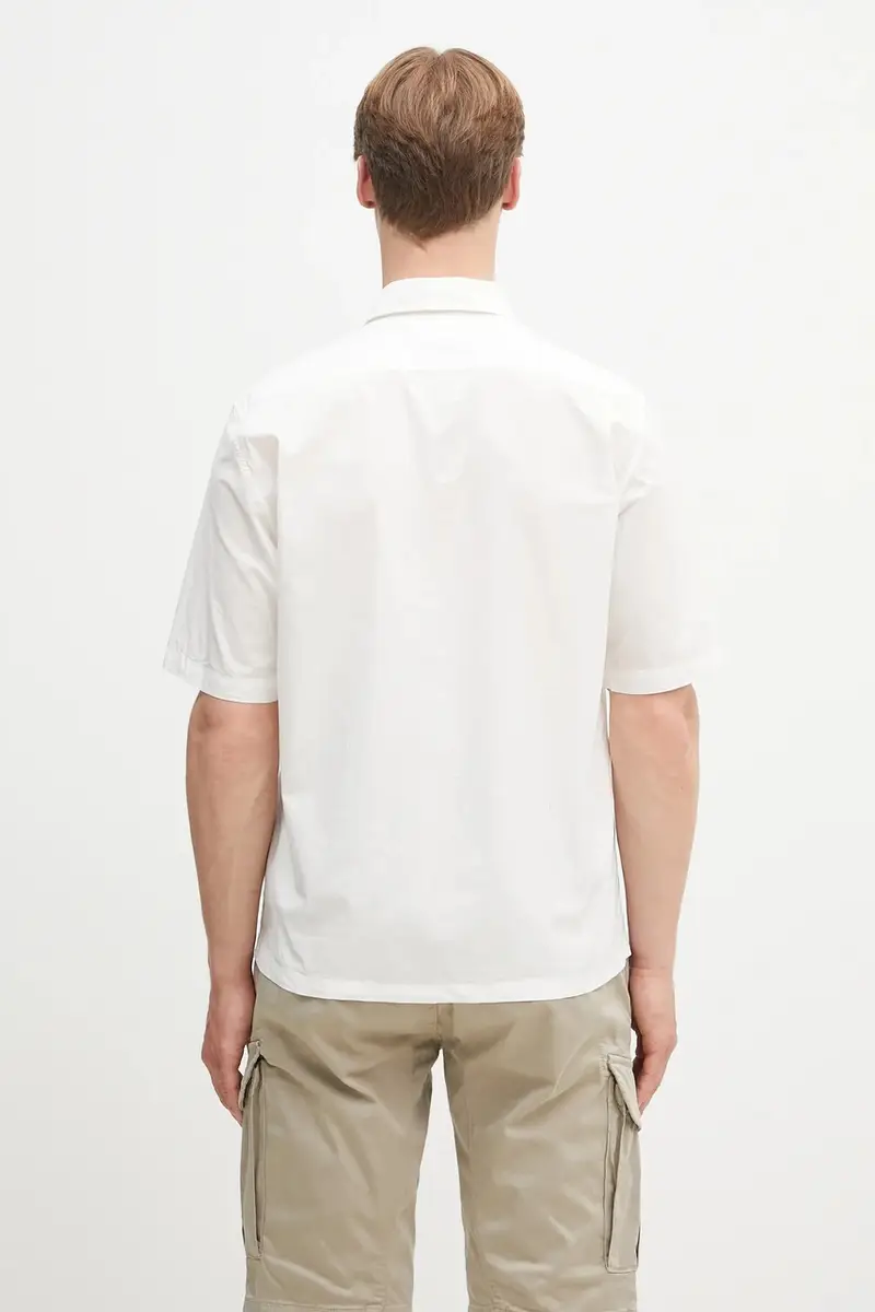 camicia in cotone Bianco miniatura 3