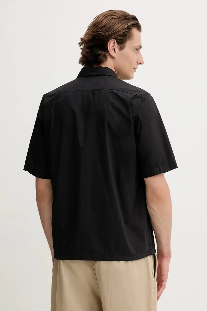 camicia in cotone uomo colore nero 18CMSH249A005328G miniatura 3