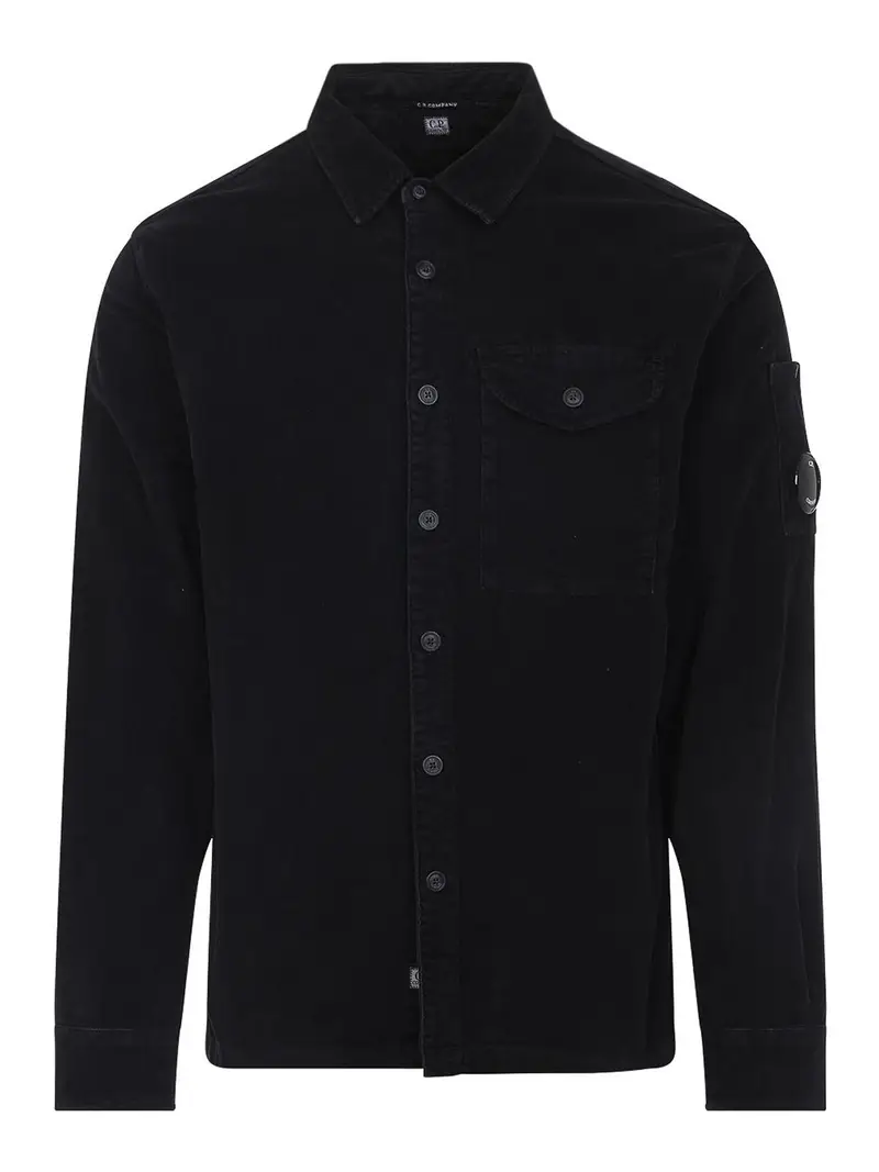 CP Company LS Corduroy Shirt Nero
