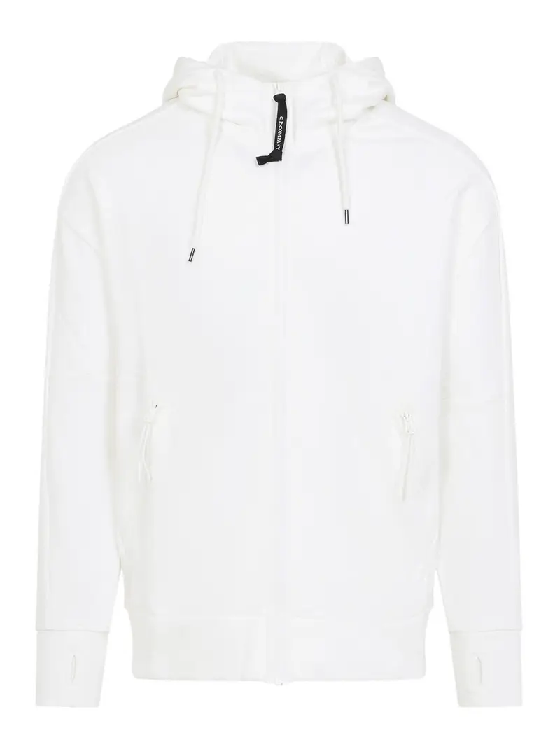 CP Company Open Hoodie Bianco