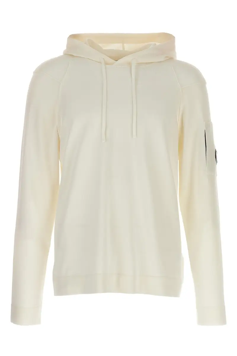 Felpa Con Cappuccio Sea Island Bianco