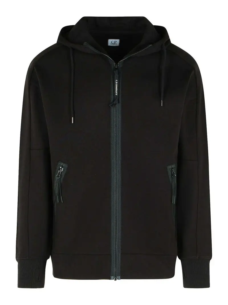 Felpa di cotone nero