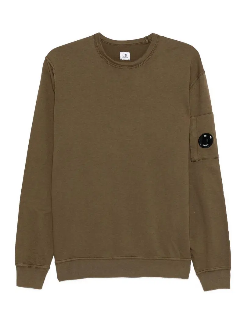 Felpa girocollo in cotone Verde