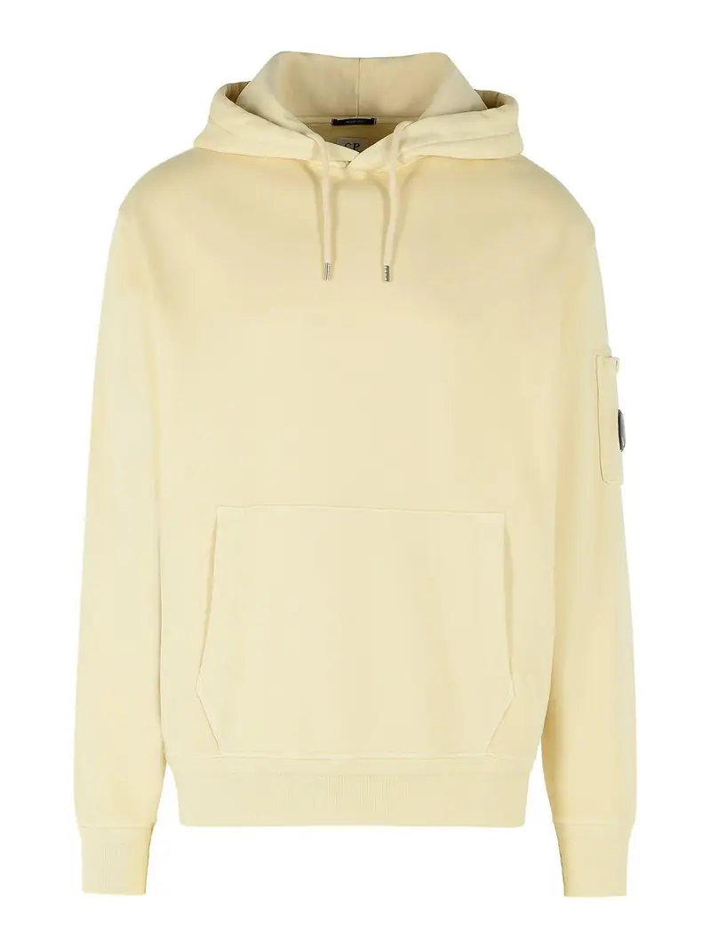 Felpa in cotone avorio Crema