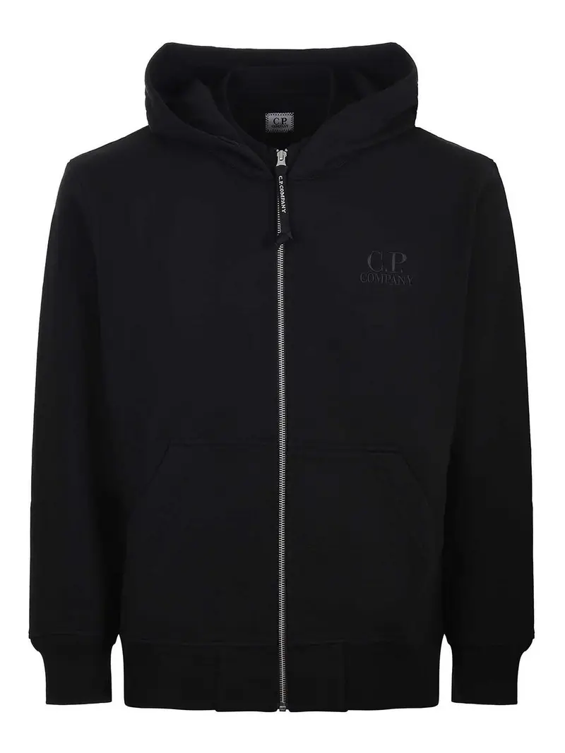 Felpa in cotone Nero