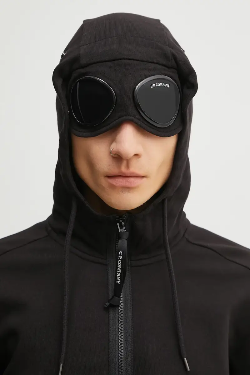 felpa in cotone Nero miniatura 4