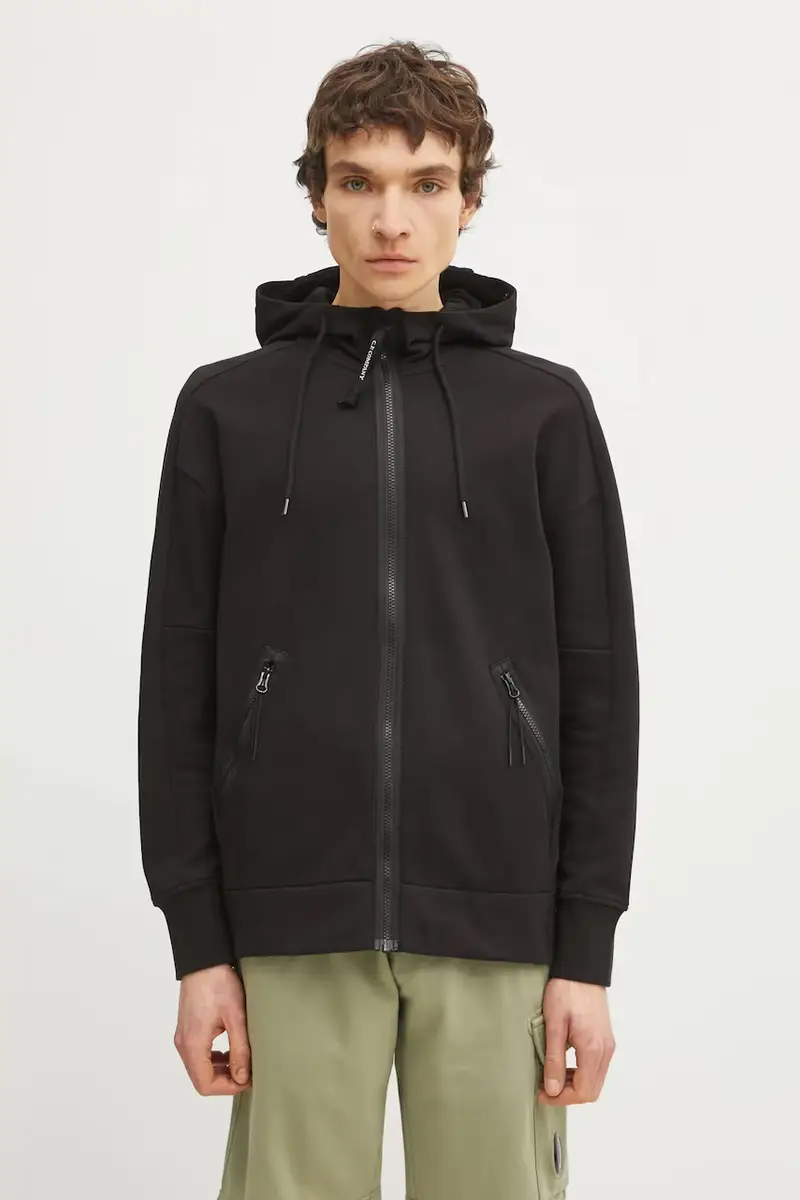 felpa in cotone Nero