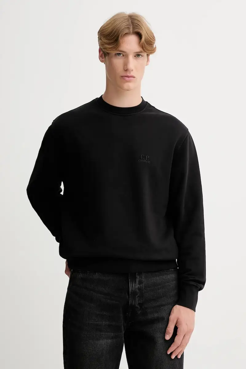 felpa in cotone uomo colore nero RFCMSS718B006372G