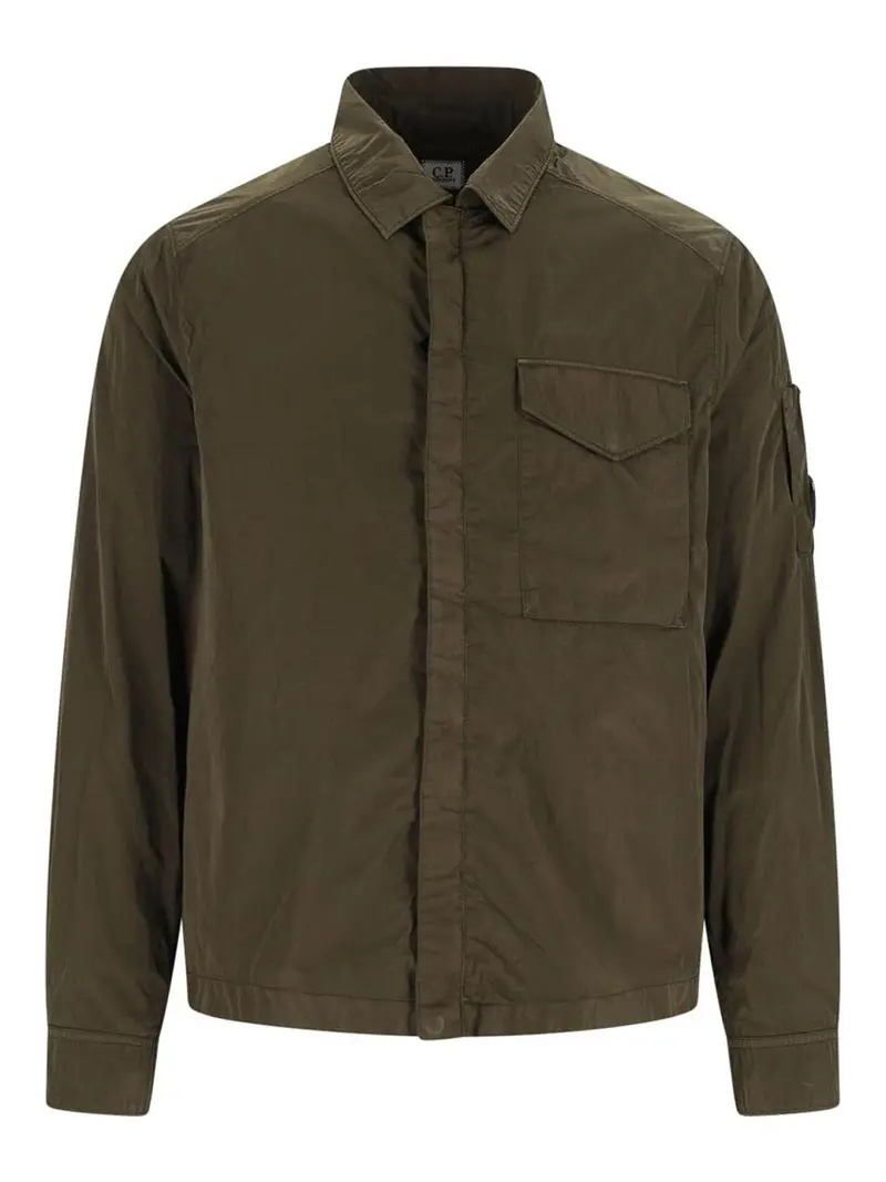 Giacca Camicia Logo Verde
