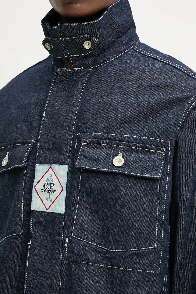 giacca di jeans colore blu navy 18CMOW188A110295W miniatura 5