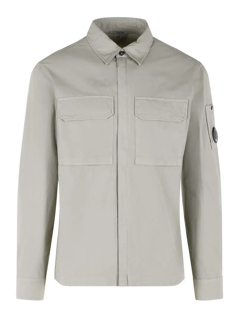 Giacca in cotone beige