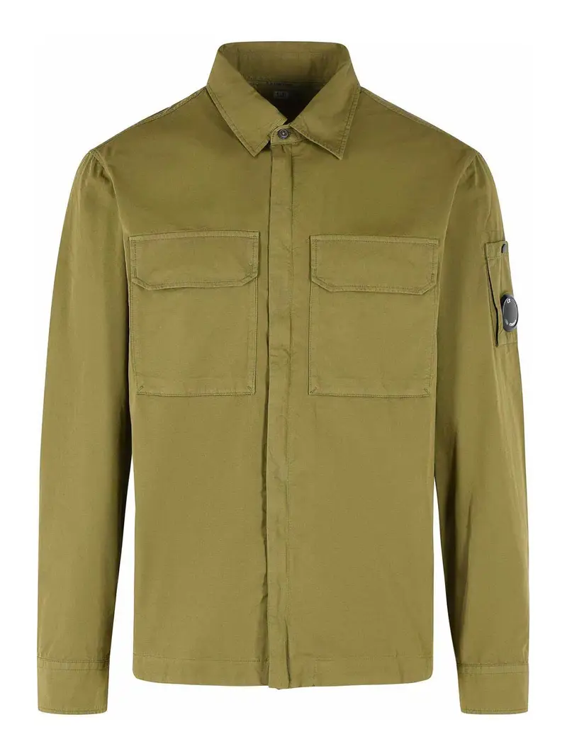 Giacca in cotone verde