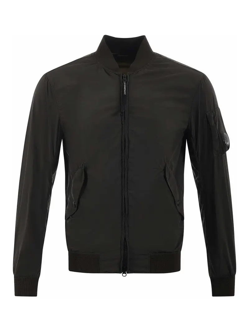 Giacca in nylon allungata Verde