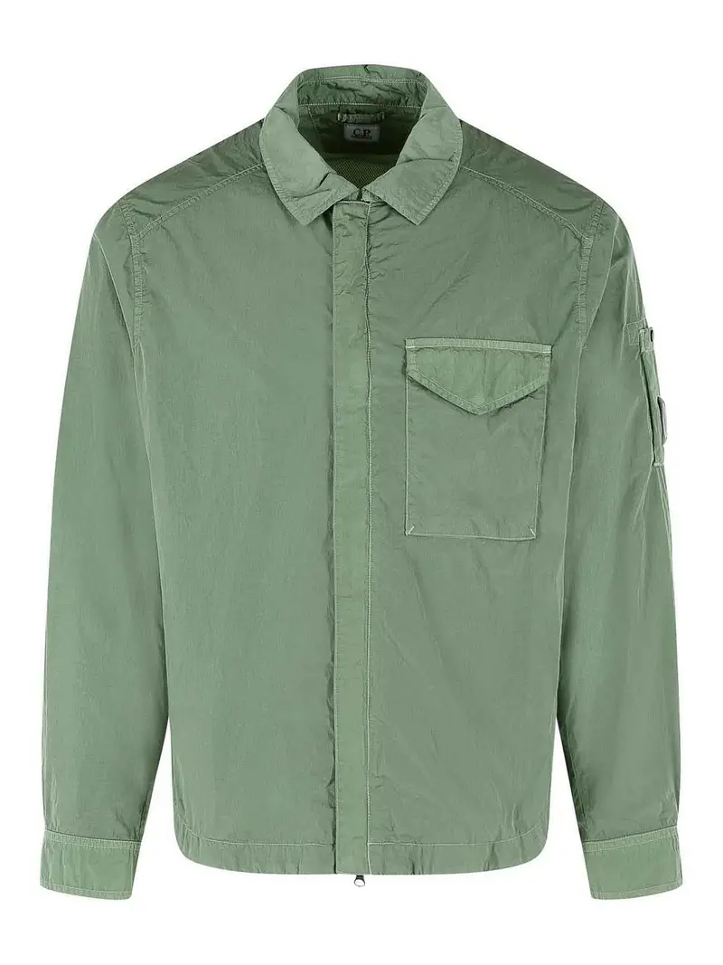 Giacca in poliammide verde