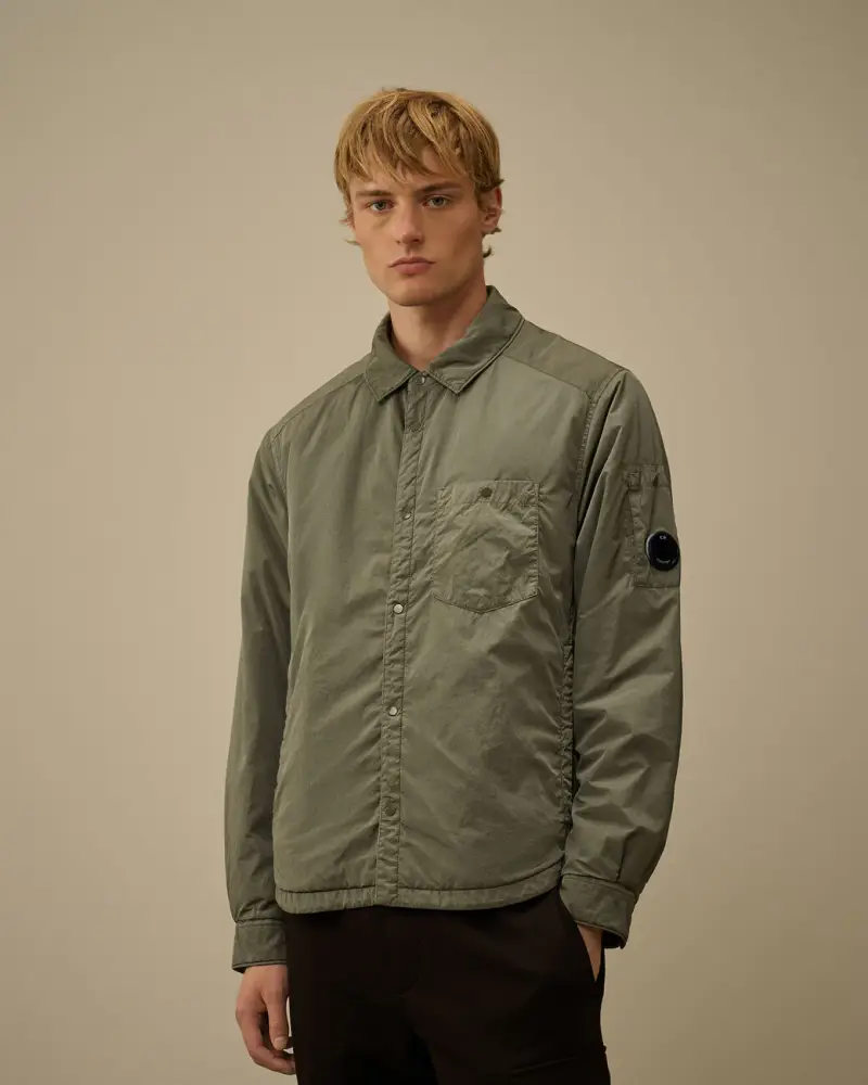 Giacca overshirt chrome-r grigio miniatura 2