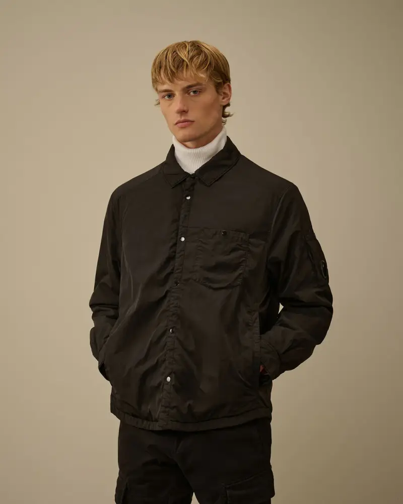 Giacca overshirt chrome-r nero miniatura 2