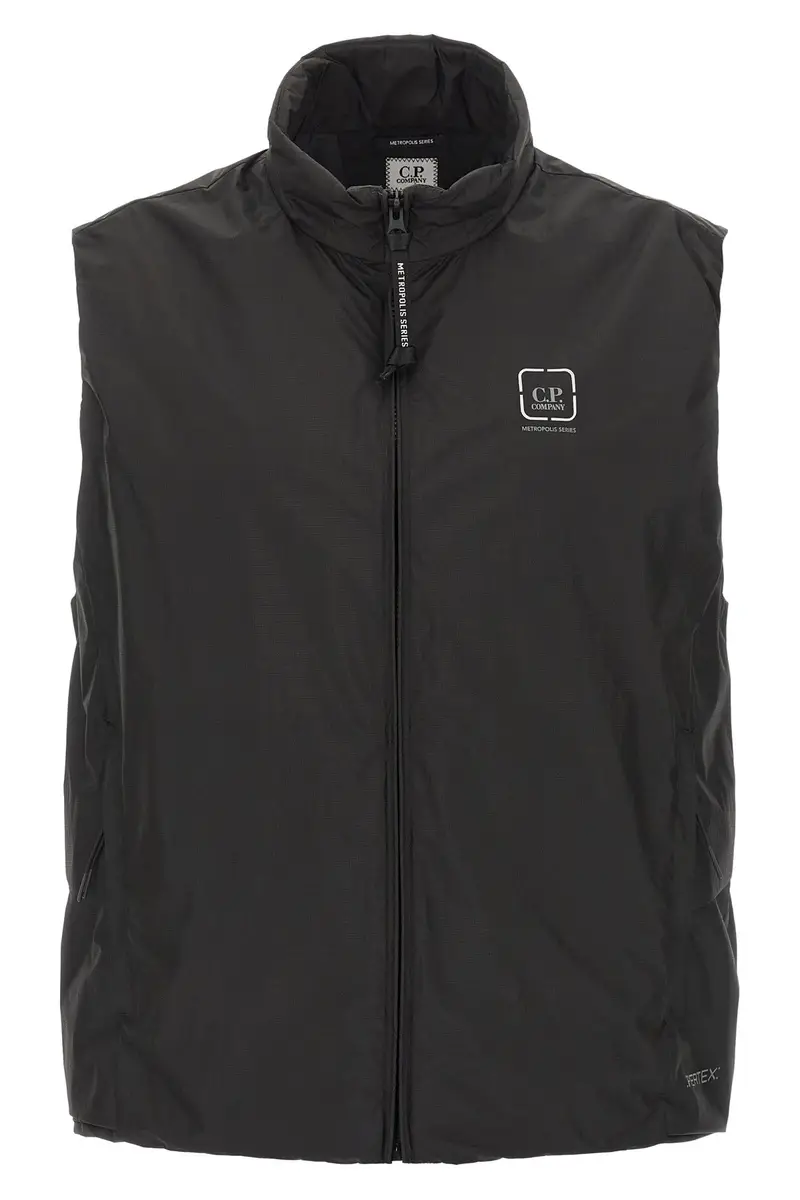C.p. Company Gilet The Metropolis Series Nero in Pertex®