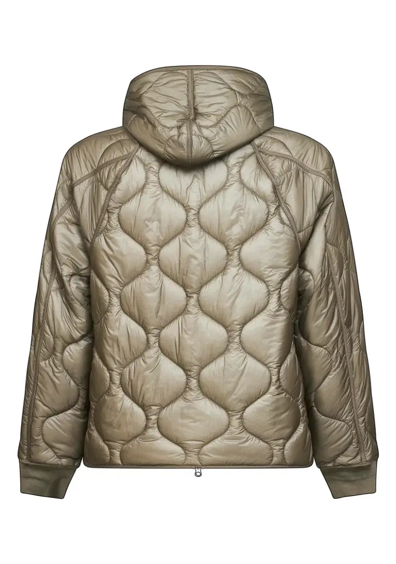 Giubbotto hooded padded beige miniatura 2
