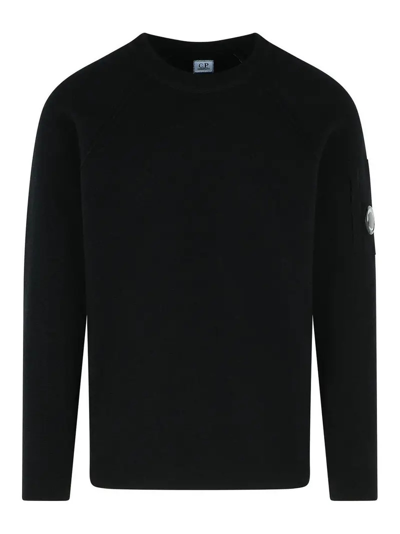 GRS Black Wool Blend Felpa Nero