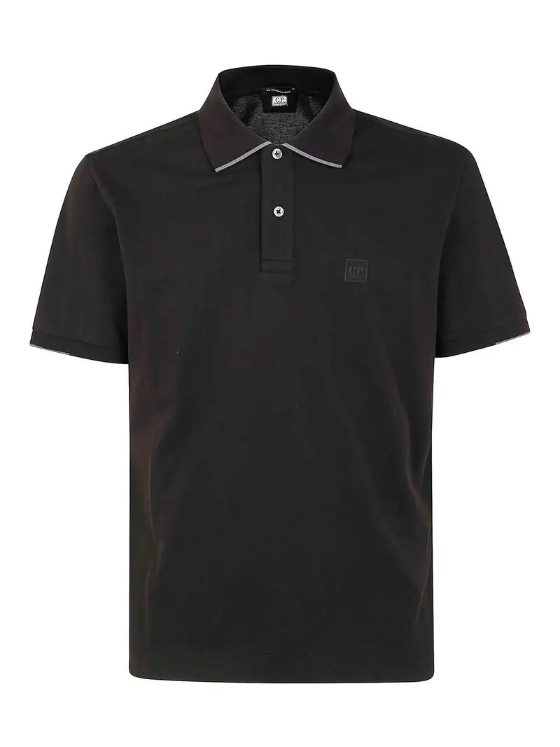 La serie Metropolis Stretch Piquet Polo Nero
