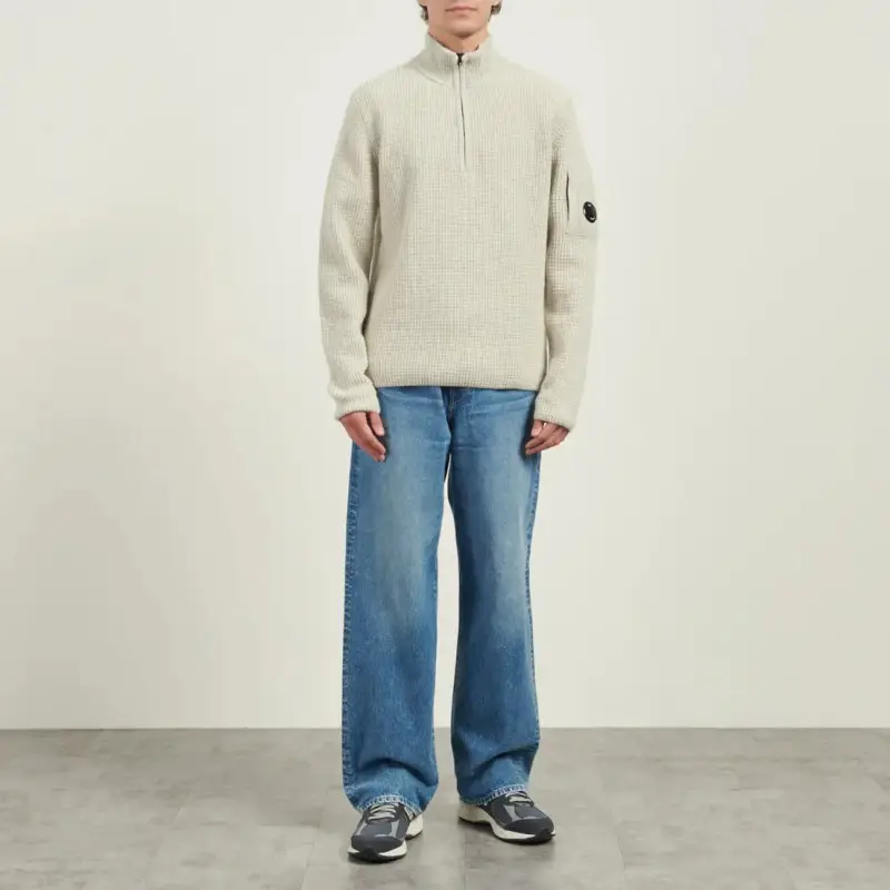 Maglieria Mezza Zip GRIGIO miniatura 2