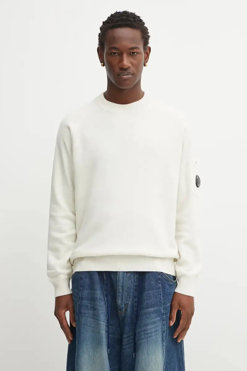 maglione con lana colore beige 19CMKN198A110468A