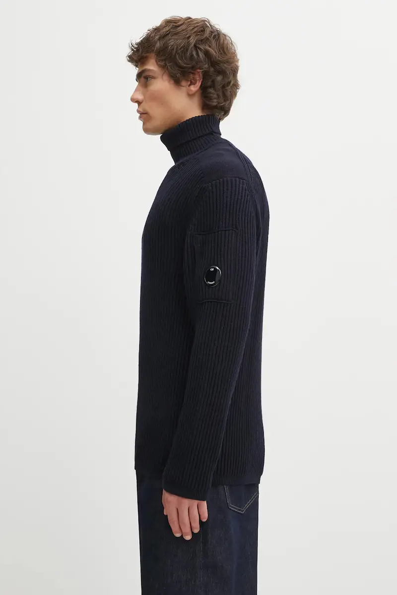 maglione con lana colore blu navy 19CMKN220A006595A miniatura 2