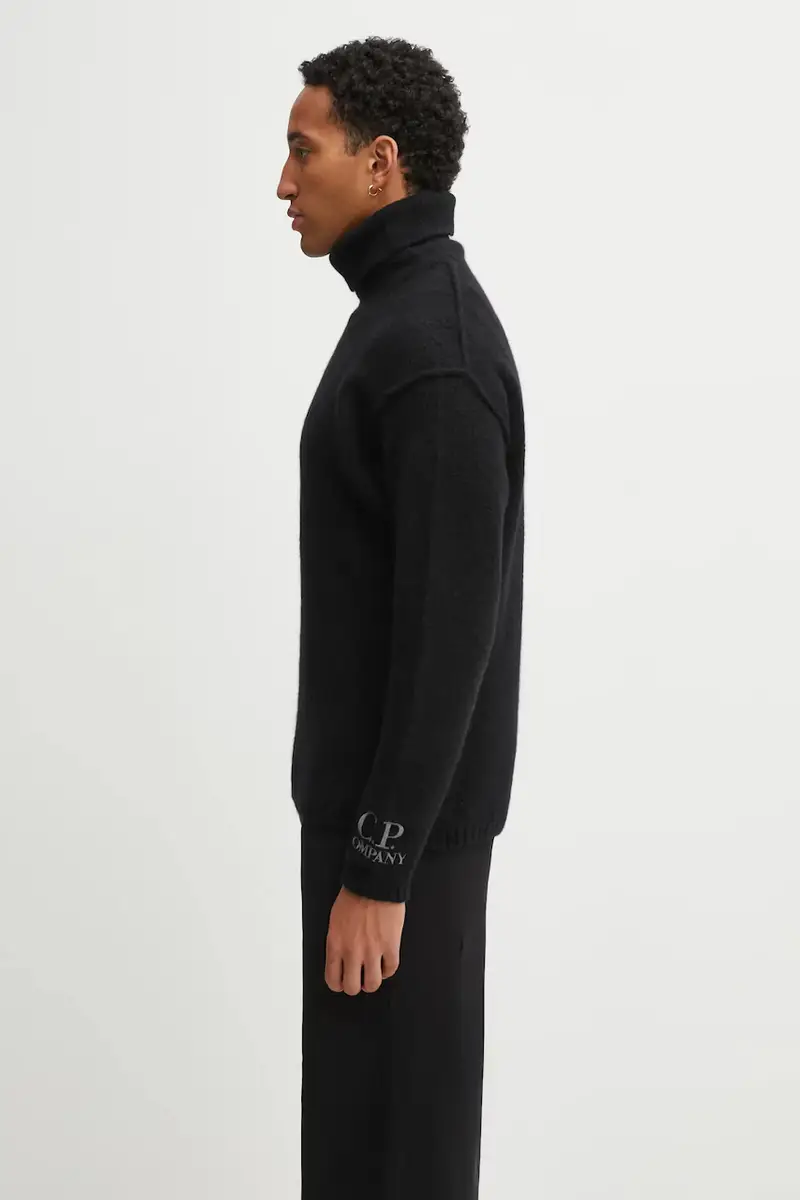 maglione con lana colore nero 19CMKN281A110509A miniatura 2