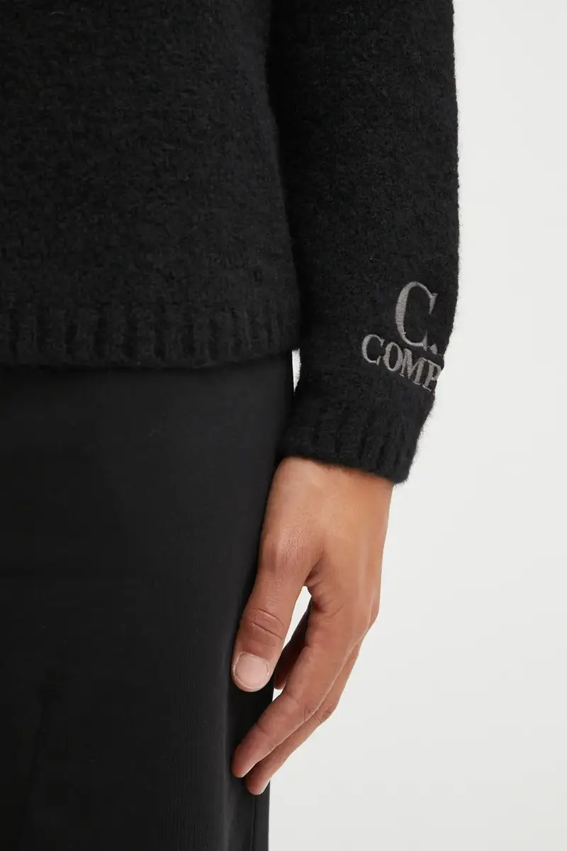 maglione con lana colore nero 19CMKN281A110509A miniatura 5