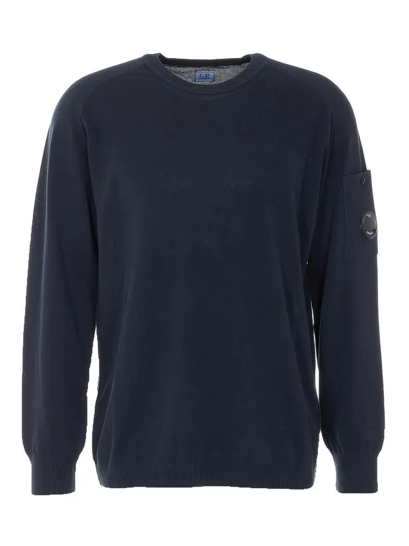 Maglione con logo Nero