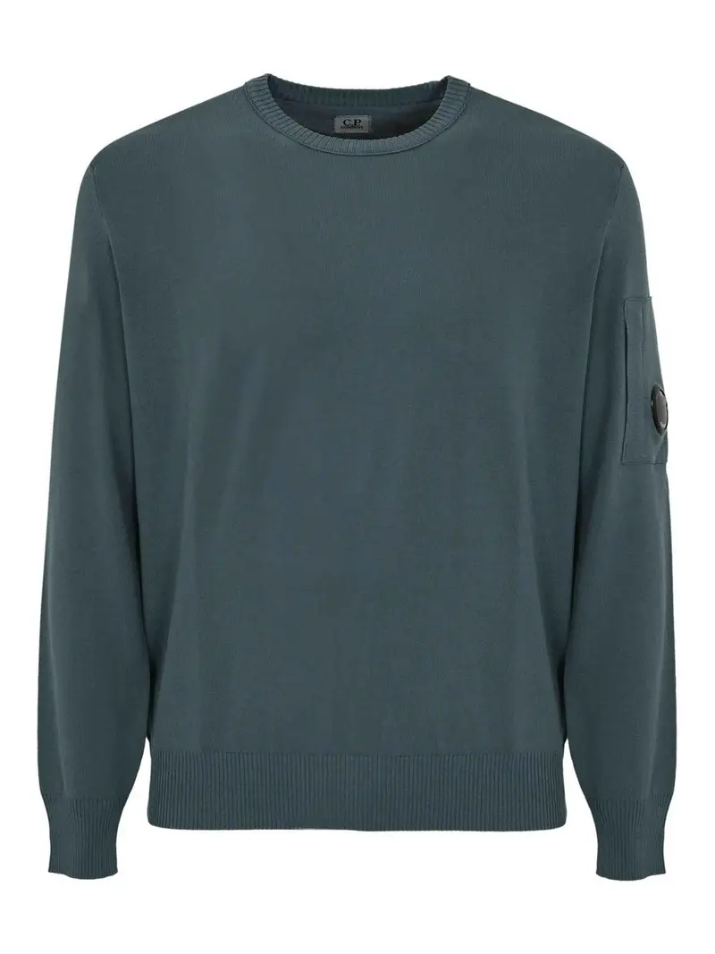 Maglione in crepe di cotone Blu