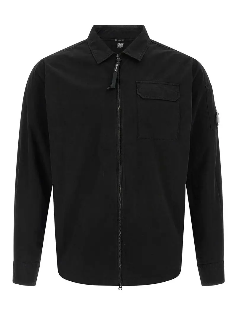 Openshirt zip Nero