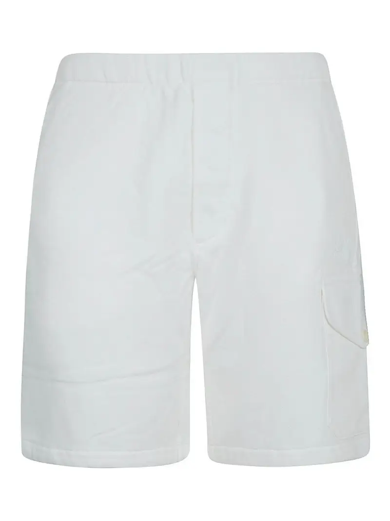 Pantaloncini cargo in pile Bianco