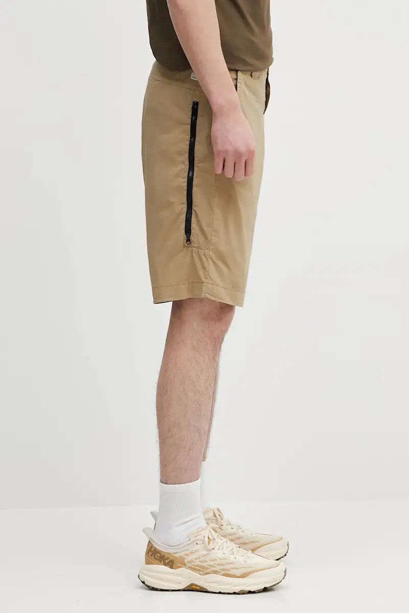 pantaloncini colore verde 18CMBE111A006439G Beige miniatura 4