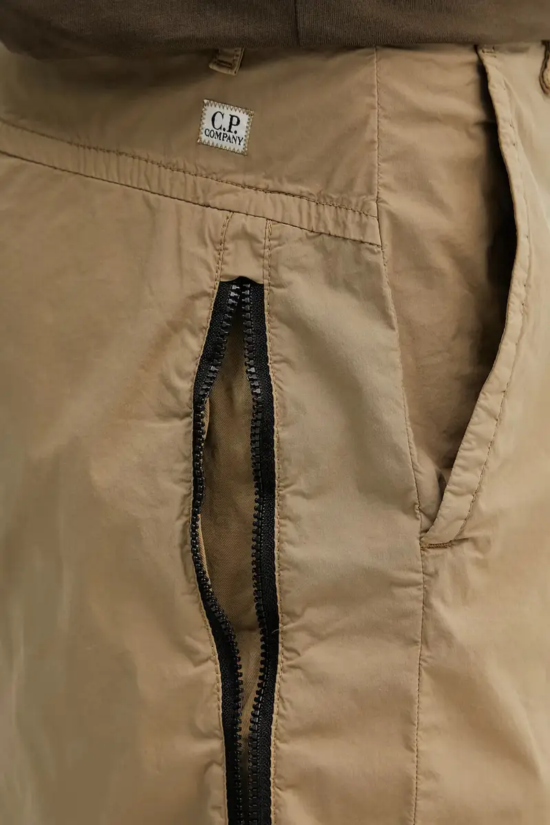 pantaloncini colore verde 18CMBE111A006439G Beige miniatura 5