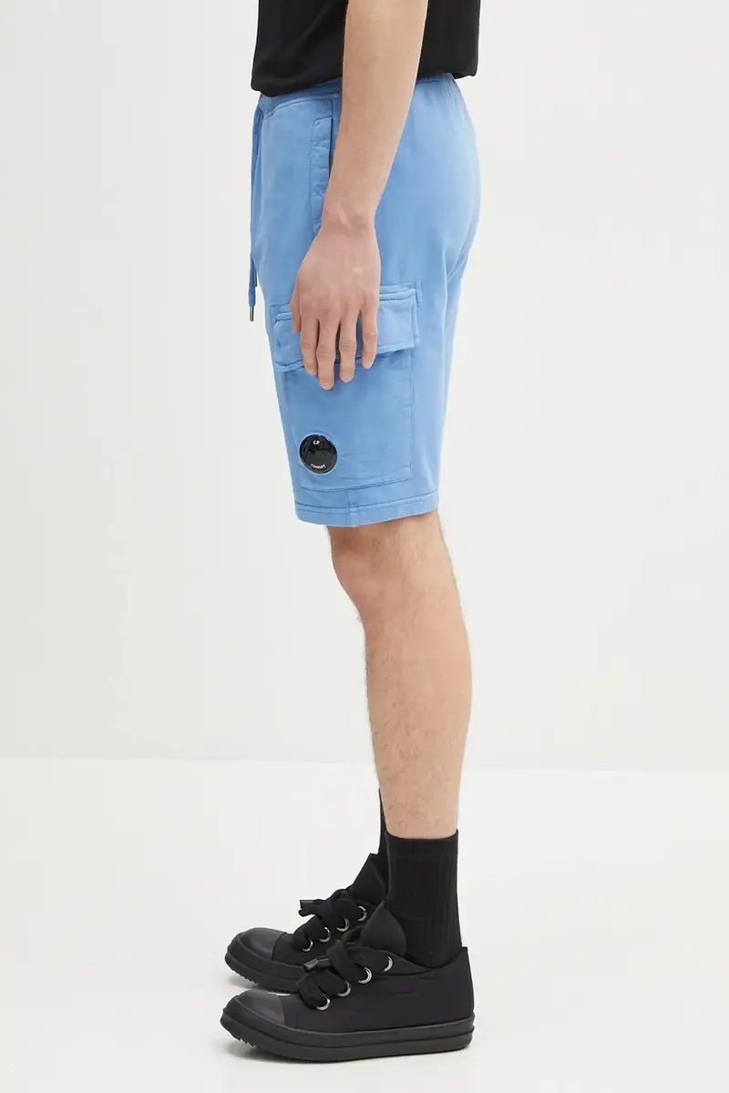 pantaloncini in cotone Blu miniatura 2