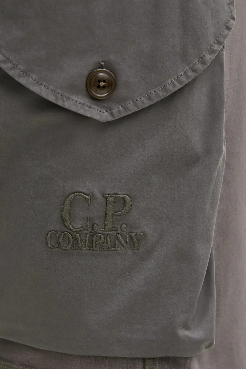 pantaloncini in cotone Grigio miniatura 4