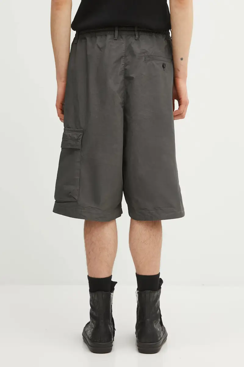 pantaloncini in cotone Grigio miniatura 3