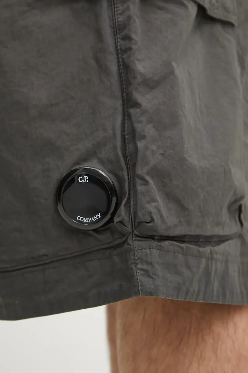 pantaloncini in cotone Grigio miniatura 4