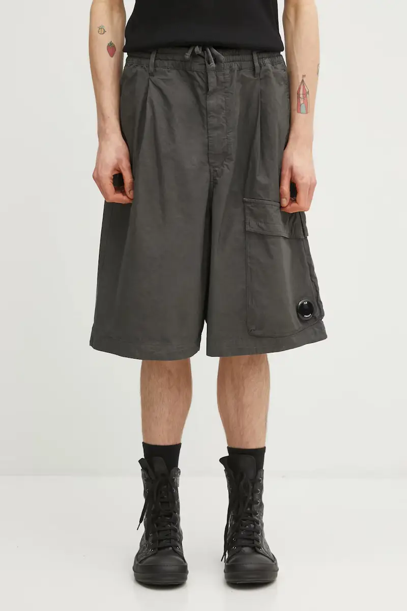 pantaloncini in cotone Grigio