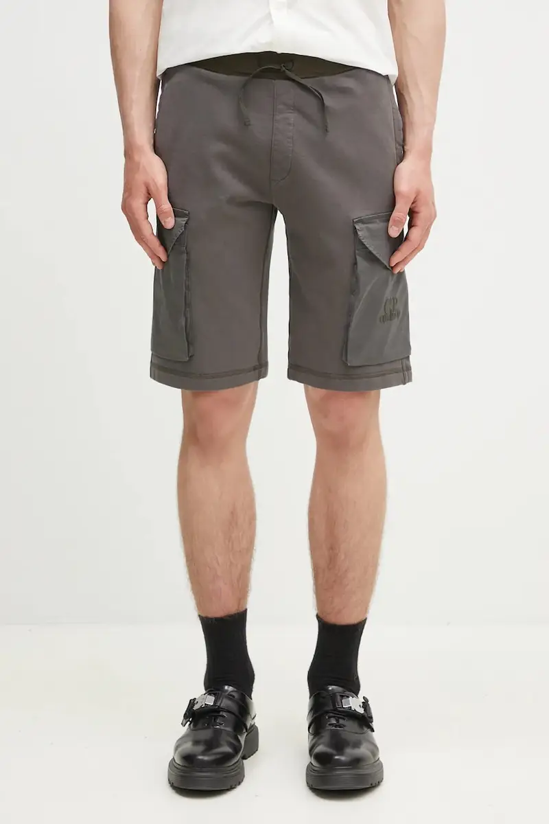 pantaloncini in cotone uomo colore grigio 18CMSB160A006090M