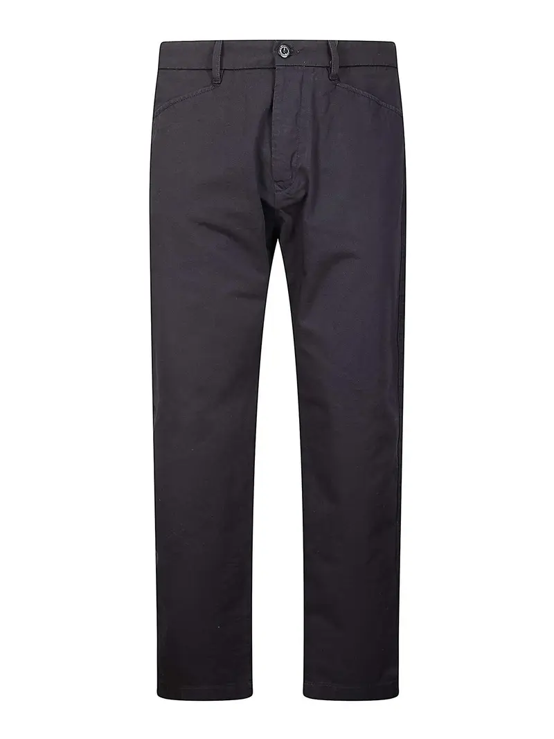 Pantaloni Chino Regular in Cotone Nero