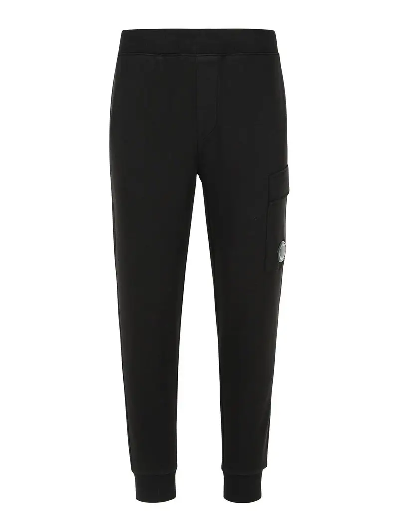 Pantaloni di cotone nero jogger