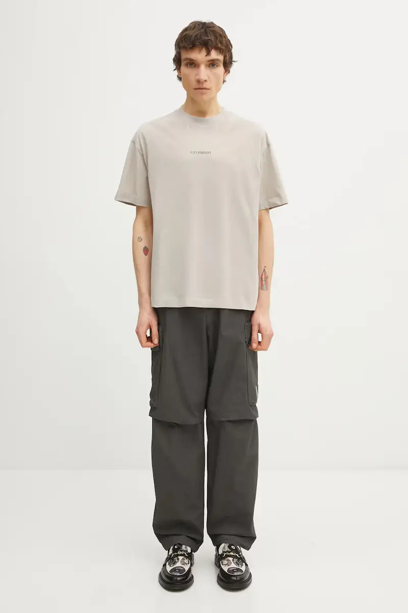 C.p. Company Pantaloni in Cotone Grigio miniatura 5