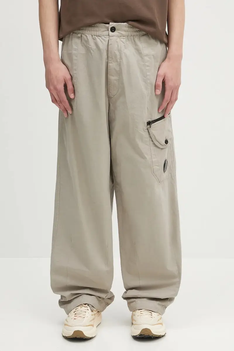 pantaloni in cotone uomo colore beige 18CMPA094A006475G