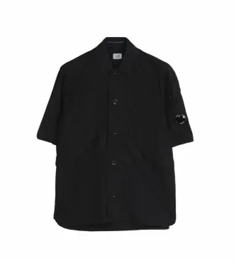 per uomo 18CMOS035A005904G Camicia da notte blu navy (S), Casual, Poliamide, Manica corta